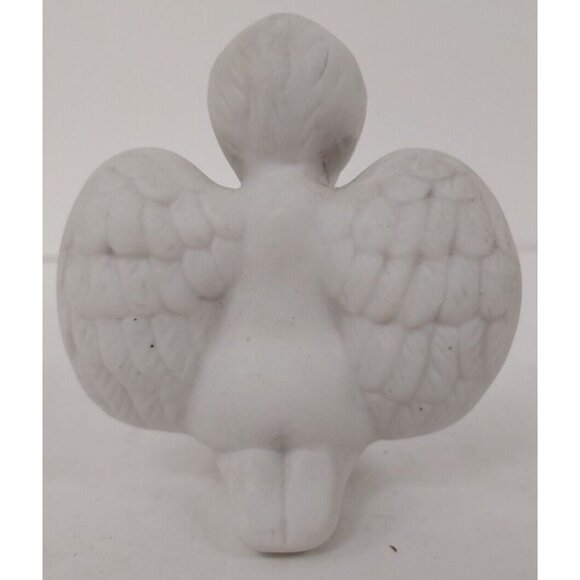Angel Figurine Ceramic Bisque- Praying Unbranded White - Picture 3 of 6